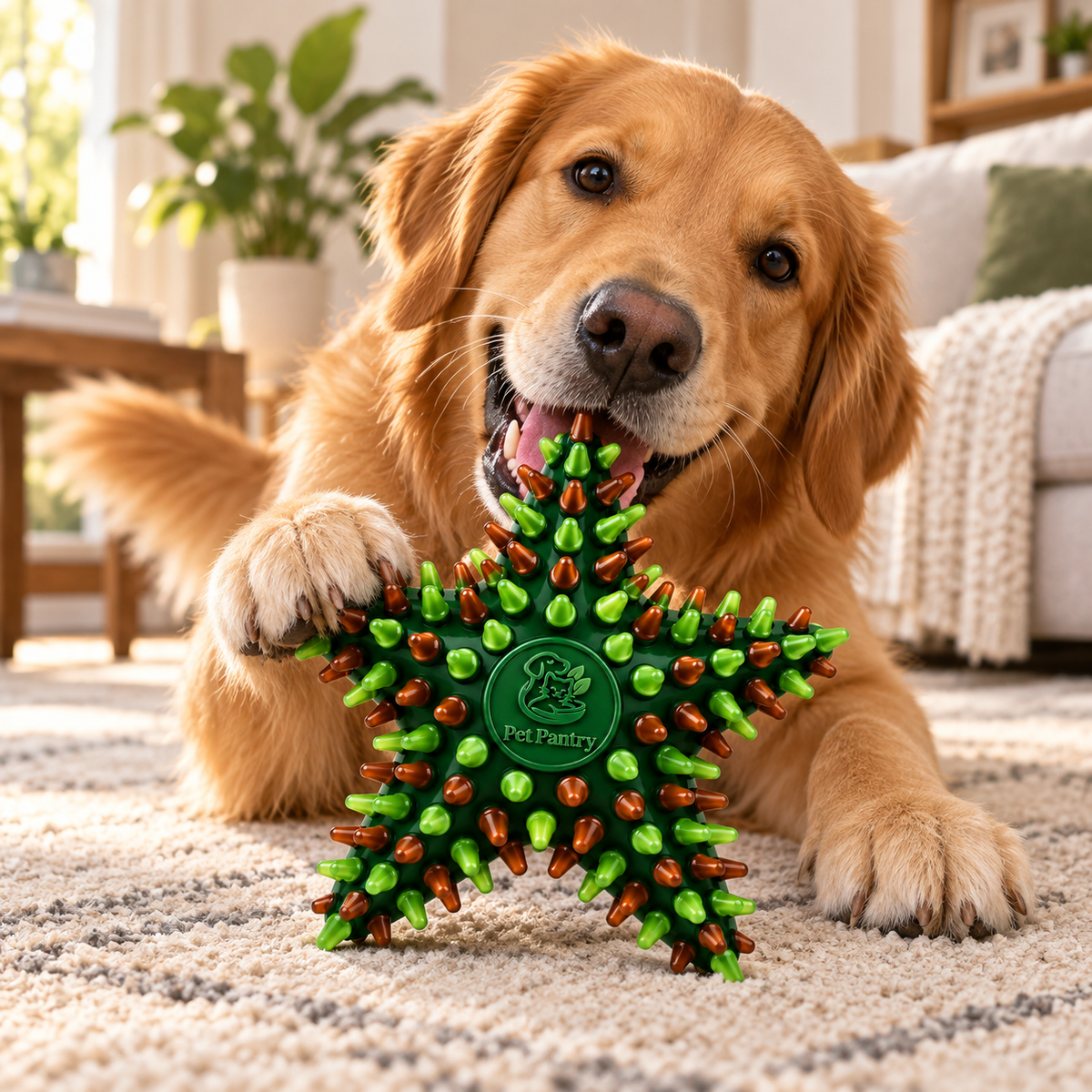 Textured Star Dog Chew Toy